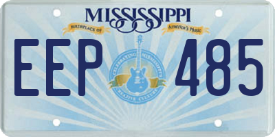 MS license plate EEP485
