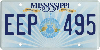 MS license plate EEP495