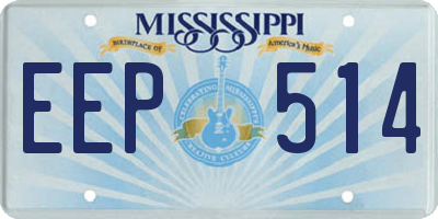 MS license plate EEP514