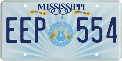 MS license plate EEP554