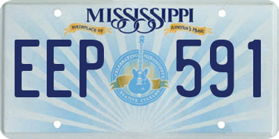 MS license plate EEP591