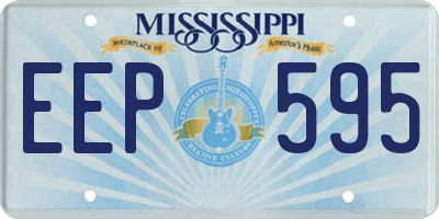 MS license plate EEP595