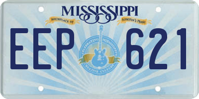 MS license plate EEP621