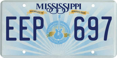 MS license plate EEP697