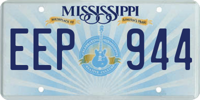 MS license plate EEP944