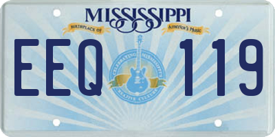 MS license plate EEQ119