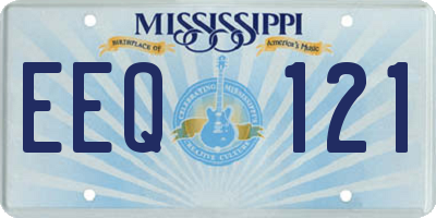 MS license plate EEQ121