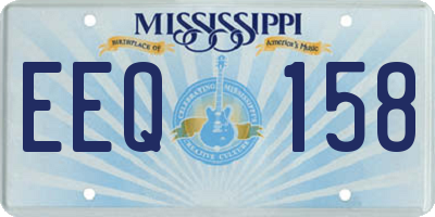 MS license plate EEQ158