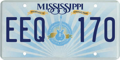 MS license plate EEQ170