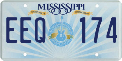 MS license plate EEQ174