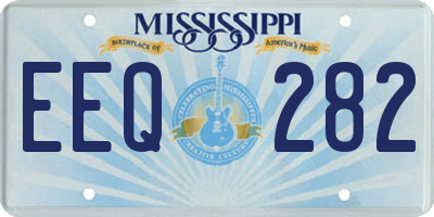 MS license plate EEQ282