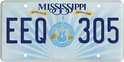 MS license plate EEQ305