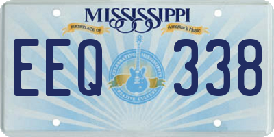 MS license plate EEQ338