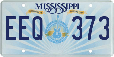 MS license plate EEQ373