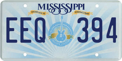 MS license plate EEQ394