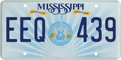 MS license plate EEQ439