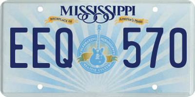 MS license plate EEQ570