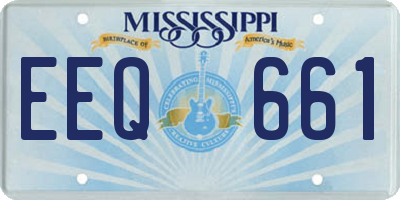 MS license plate EEQ661