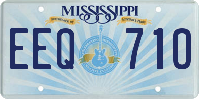 MS license plate EEQ710