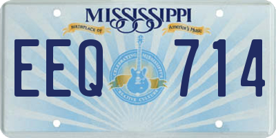 MS license plate EEQ714