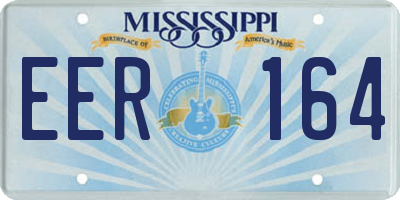 MS license plate EER164