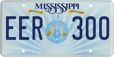 MS license plate EER300