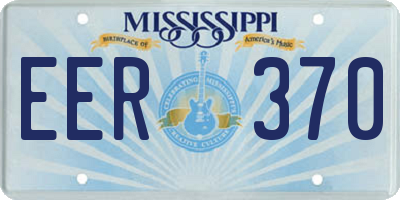 MS license plate EER370