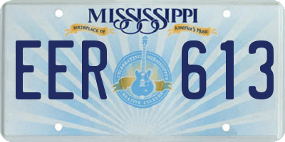 MS license plate EER613