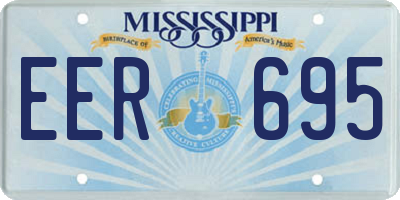 MS license plate EER695