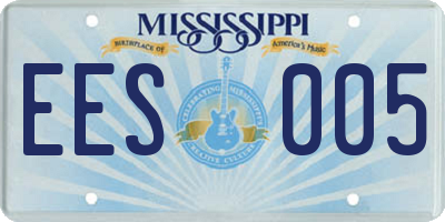 MS license plate EES005