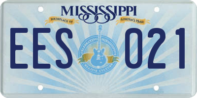 MS license plate EES021