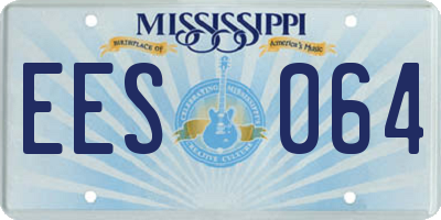 MS license plate EES064