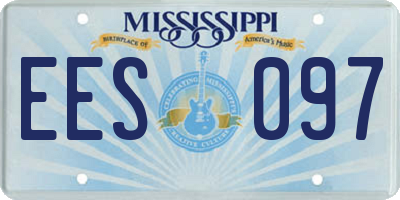 MS license plate EES097
