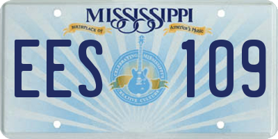 MS license plate EES109