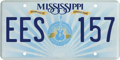 MS license plate EES157