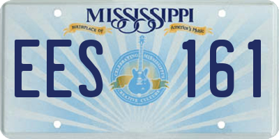 MS license plate EES161