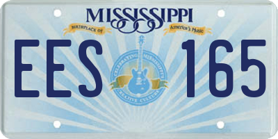 MS license plate EES165