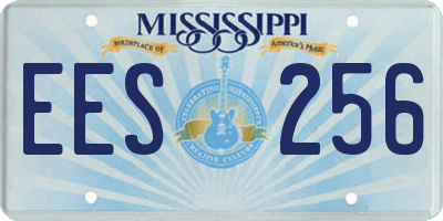 MS license plate EES256