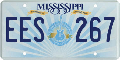 MS license plate EES267
