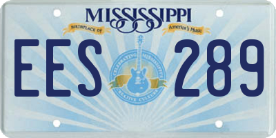 MS license plate EES289