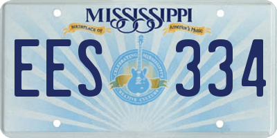 MS license plate EES334