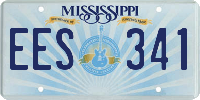 MS license plate EES341