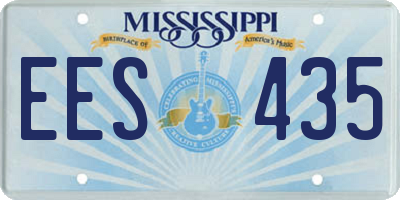 MS license plate EES435