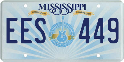 MS license plate EES449