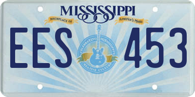 MS license plate EES453