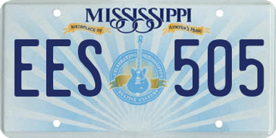 MS license plate EES505