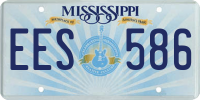 MS license plate EES586