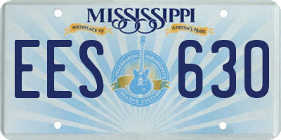 MS license plate EES630