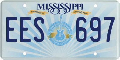 MS license plate EES697