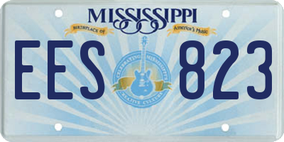 MS license plate EES823